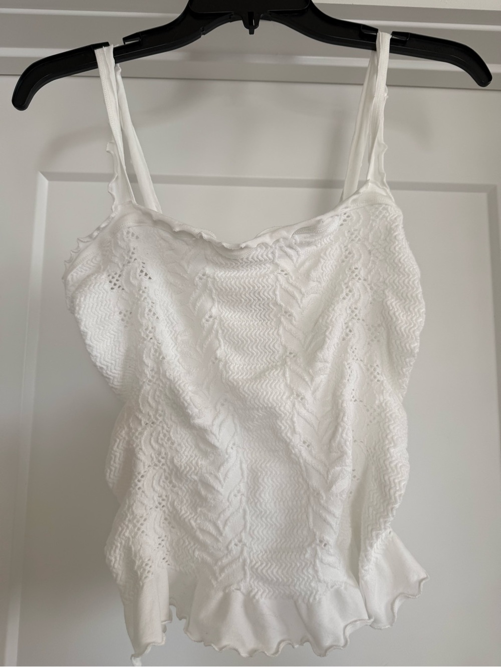 Free People So Soft Frill Square Neck Tank Size M/L